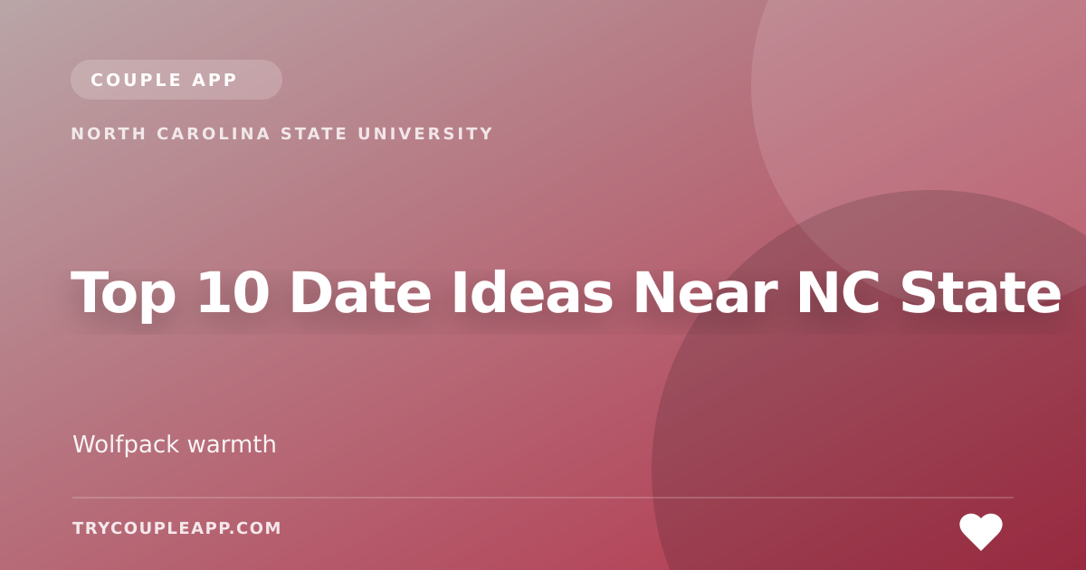 Top 10 Date Ideas Near NC State — an editorial guide from Couple App