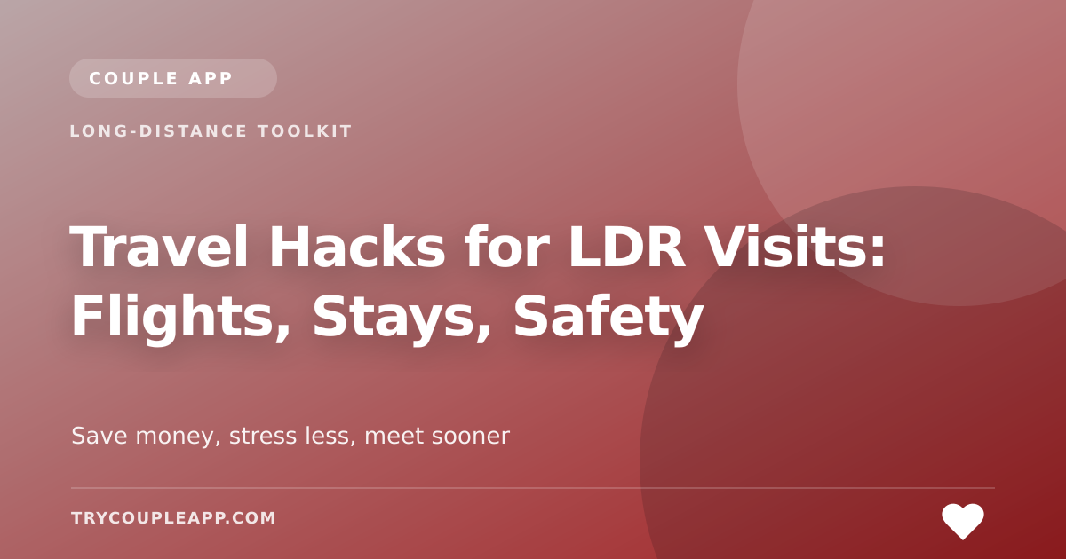 Travel Hacks for LDR Visits: Flights, Stays, Safety — an editorial guide from Couple App